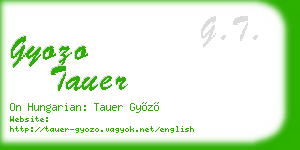 gyozo tauer business card
