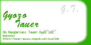 gyozo tauer business card